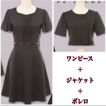 블랙 포멀 3세트 M 미사용 상복 예복 원피스 자켓