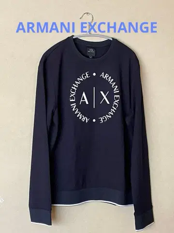 [ A/X Armani Exchange ] 서클 로고 스웨트 셔츠