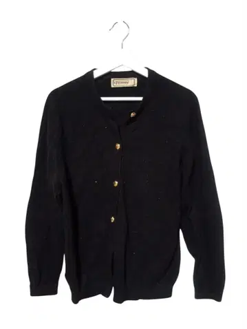 Glenmac 100% 캐시미어 블랙 가디건