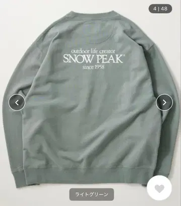 SNOWPEAK 별주 Classic Logo Printed 맨투맨