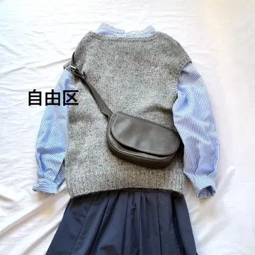 자유구 모헤어 라메 니트 베스트 지레 온워드 카시야마 M 사이즈