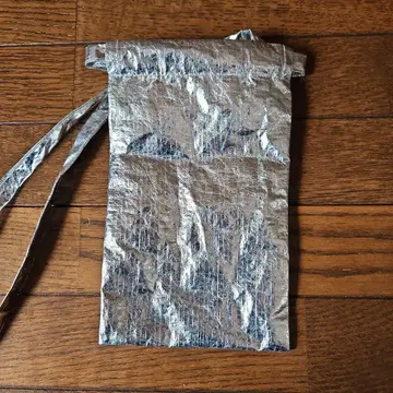 실버 복조리형 숄더백