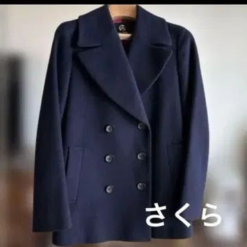 폴스미스 네이비 피 코트 38