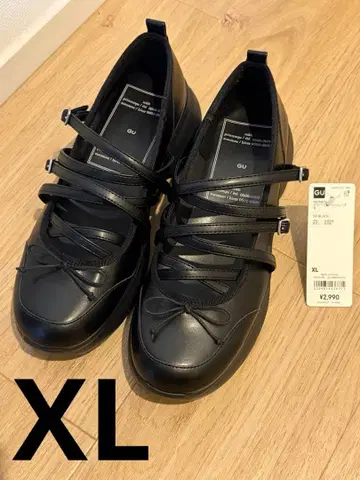 GU rokh 멜리 제인 로쿠 지유 스니커즈 통굽 블랙 XL