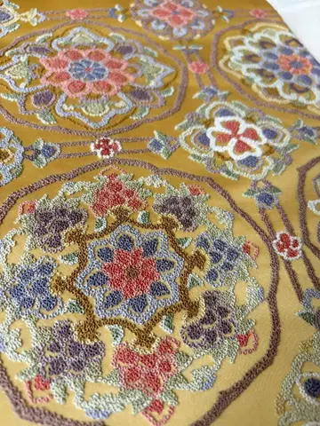 사가라 자수 후쿠로 오비 새상품급 맞춤 제작