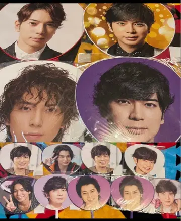 아라시 마츠모토 준 점보 미니 부채 세트