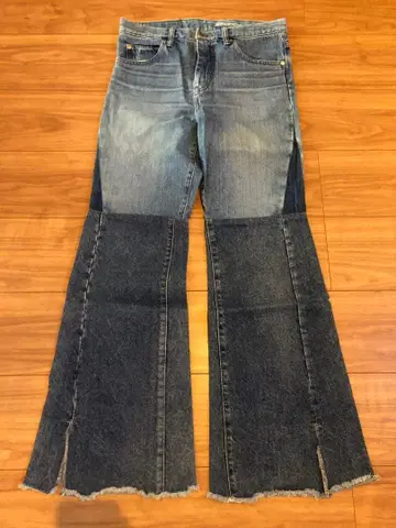 L'ATELIER DENIM D'IENA 패치워크 부츠컷 데님