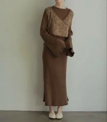 시착만 한 상품 onetome 레이어드 니트 원피스