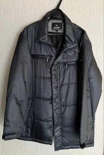 던롭 패딩 자켓 다크 그린 블랙 L