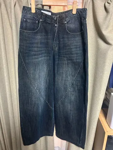 ZARA 벌룬핏 스티치 청바지 40