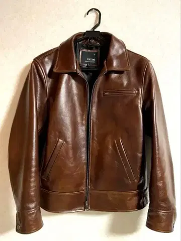 가죽 자켓 하이웨이맨 새상품급 브라운