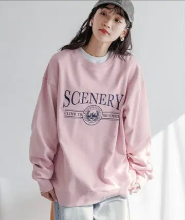 새상품급 로리즈팜 맨투맨 핑크