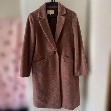 BEAMS 핑크 체스터 코트 S 사이즈