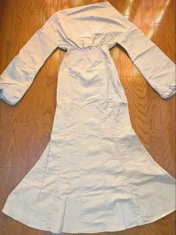 melt the lady 나일론 원피스 척 베이지