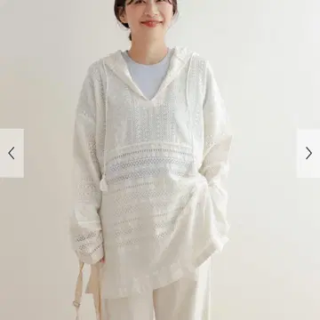 어반 리서치 코튼 레이스 후디 풀오버