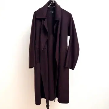 UNIQLO 캐시미어 블렌드 랩 롱 코트 +J