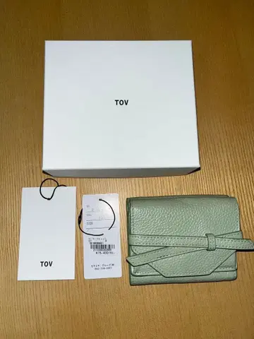 tov MIMI 리본 지갑 3단 폴더형 민트