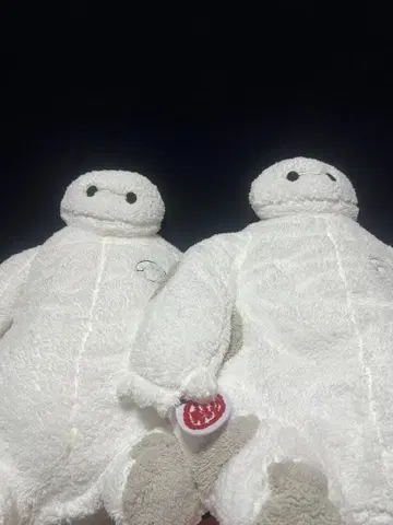 택 포함 미사용 새상품 베이맥스 봉제 인형 화이트