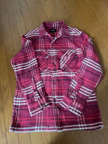 HUF 하프 타탄 체크 플란넬 셔츠