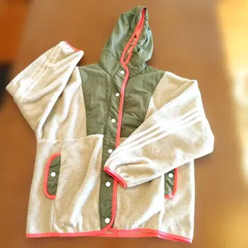 adidas 여성 플리스 자켓 베이지/카키