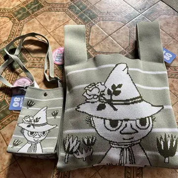 새상품 무민 토트백과 파우치 세트