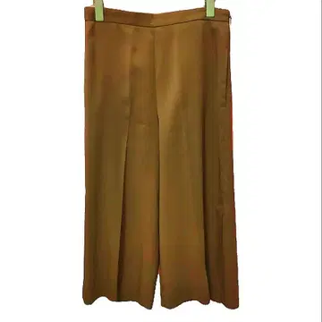 에포카 브라운 와이드 팬츠 프론트 플리츠