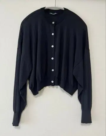 미즈이로 인드 가디건 네이비 숏 니트 marcourt