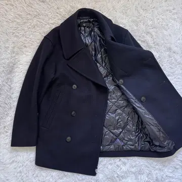 컨디션 최상 유니클로 +J 오버 사이즈 P 코트 사이즈 S 다크 네이비