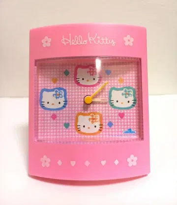 산리오 헬로키티 알람 시계 탁상 시계 당시 물건 카오하나 키티