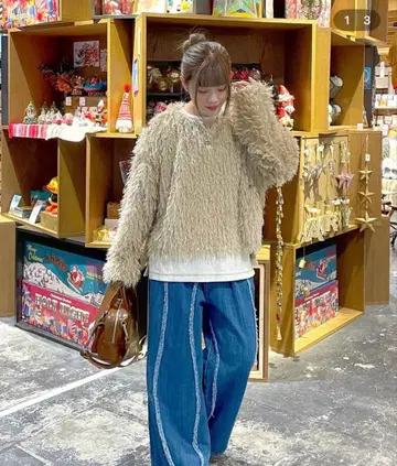 니코앤드 MODE NORM CORE 복슬복슬 크루 풀오버