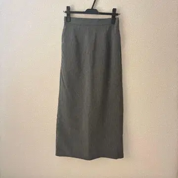 핀스트라이프 롱 스커트