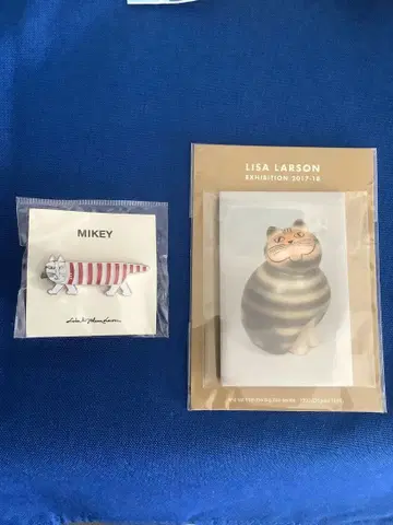 새상품 MIKEY 리사 라슨 마이키 핀 배지 미아 마그넷 2점