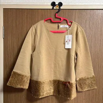 새상품 GALLERY VISCONTI 베이지 7부 소매 티셔츠 사이즈 2