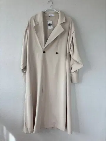 [ 새상품급 ] 앙젬 롱 트렌치코트 아이보리