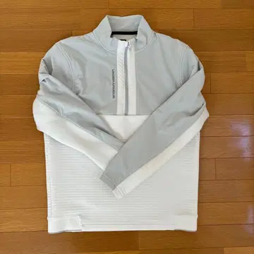 언더아머 골프 하프 지퍼 LG 그레이/화이트