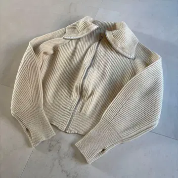 [새상품급] 투데이풀 워시드 울 지퍼 니트