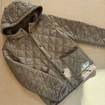 ARMEN 퀼팅 자켓 후드 부착