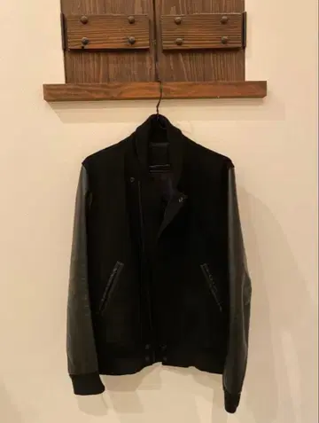 LAD MUSICIAN 블루종 바시티 자켓 가죽 42