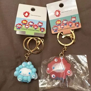 산리오 미미 시나모롤 키링 파스텔 클리어
