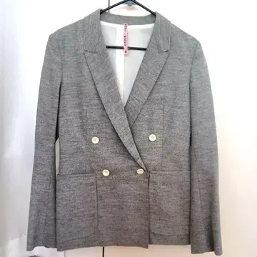 [ BACCA ] 그레이 더블 버튼 테일러드 자켓