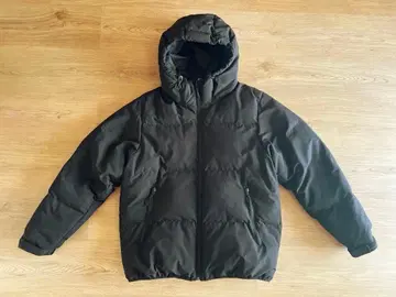 GU 히트 패딩 블루종 블랙 L