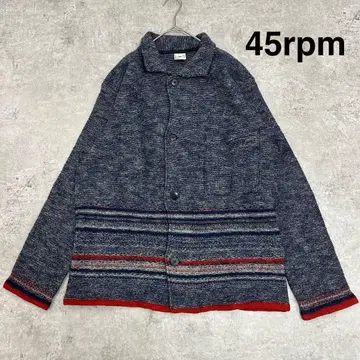 45rpm NORTH MARINE DRIVE 니트 가디건 블루 5
