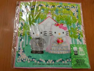 [레어] 헬로키티 지역 한정 미니 타월 가루이자와 한정판 웨딩 산리오