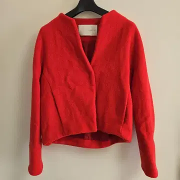 퀄리티 노카라 자켓 레드