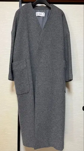 RIM.ARK 그레이 롱 코트 사이즈 36