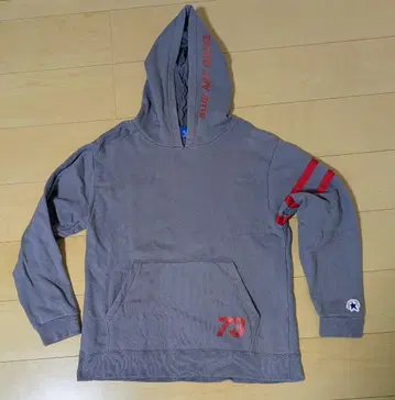 구제 의류 BLUE ART DRIVE 그레이 후드 부착 후드티 올드 서프