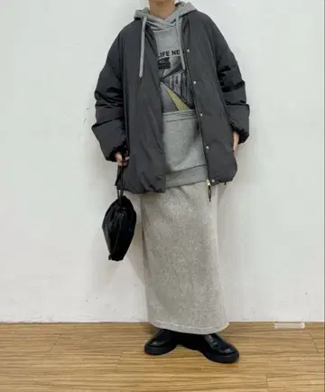 그레이 다운 자켓 FREE 사이즈