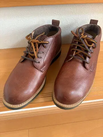 REGAL 브라운 가죽 부츠