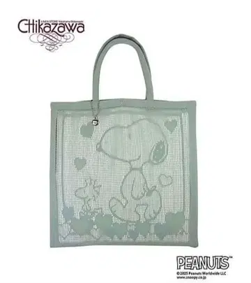 치카자와 레이스 스누피 레이스 토트백 블루