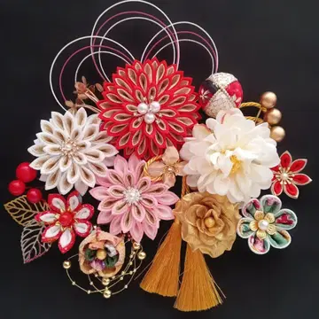 츠마미세이칸 머리 장식 성인식 결혼식